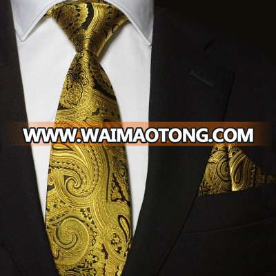 Custom Design 100% Silk Men Tie And Pocket Square